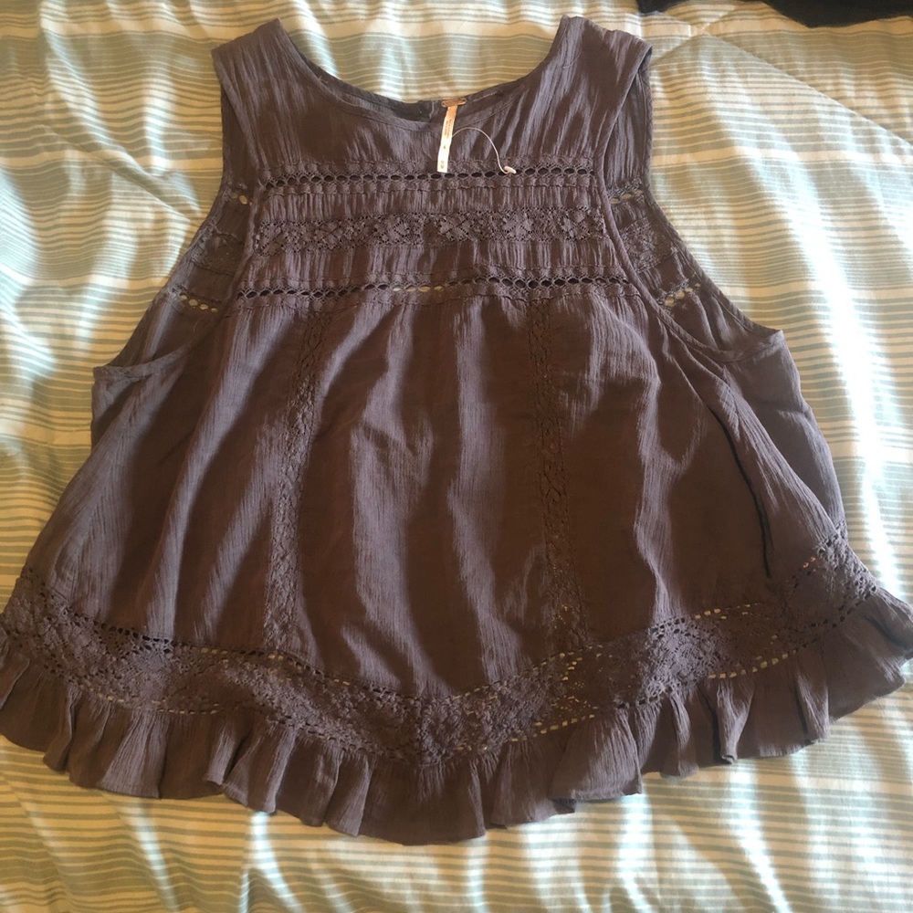 SOLD on merc❌Free people blouse open back NEW